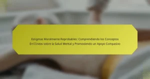 Estigmas Moralmente Reprobables: Comprendiendo los Conceptos Erróneos sobre la Salud Mental y Promoviendo un Apoyo Compasivo