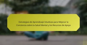 Estrategias de Aprendizaje Intuitivas para Mejorar la Conciencia sobre la Salud Mental y los Recursos de Apoyo